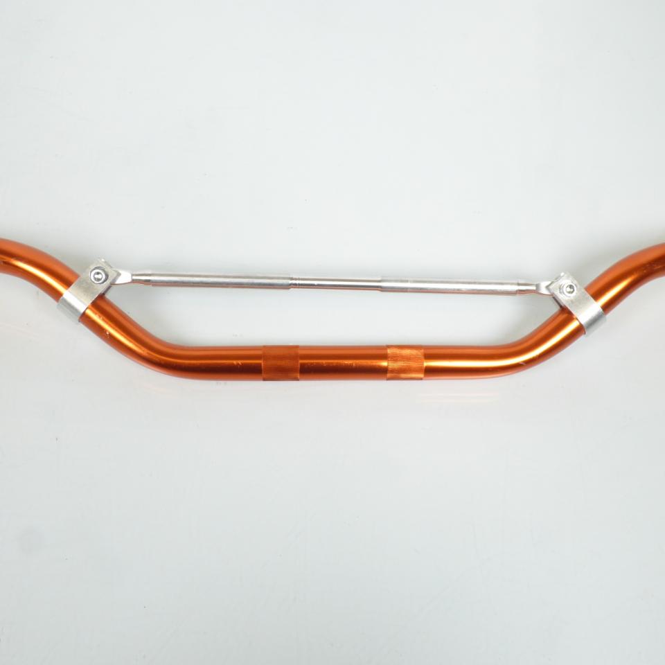 Guidon aluminium orange Ø22mm L800mm pour moto cross enduro 50 à boite Neuf