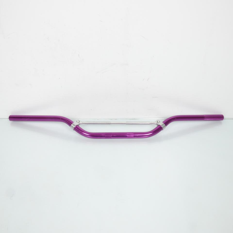 Guidon aluminium violet Ø22mm L800mm pour moto cross enduro 50 à boite Neuf