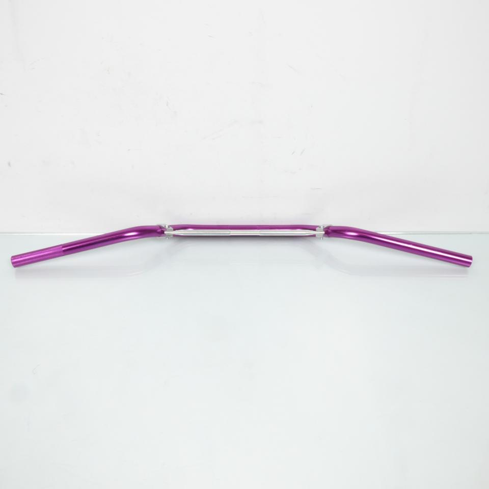 Guidon aluminium violet Ø22mm L800mm pour moto cross enduro 50 à boite Neuf