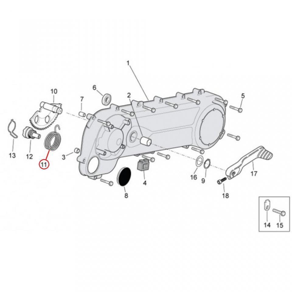 Ressort de kick RMS pour Scooter Piaggio 50 Sfera 1991 à 1993 Neuf