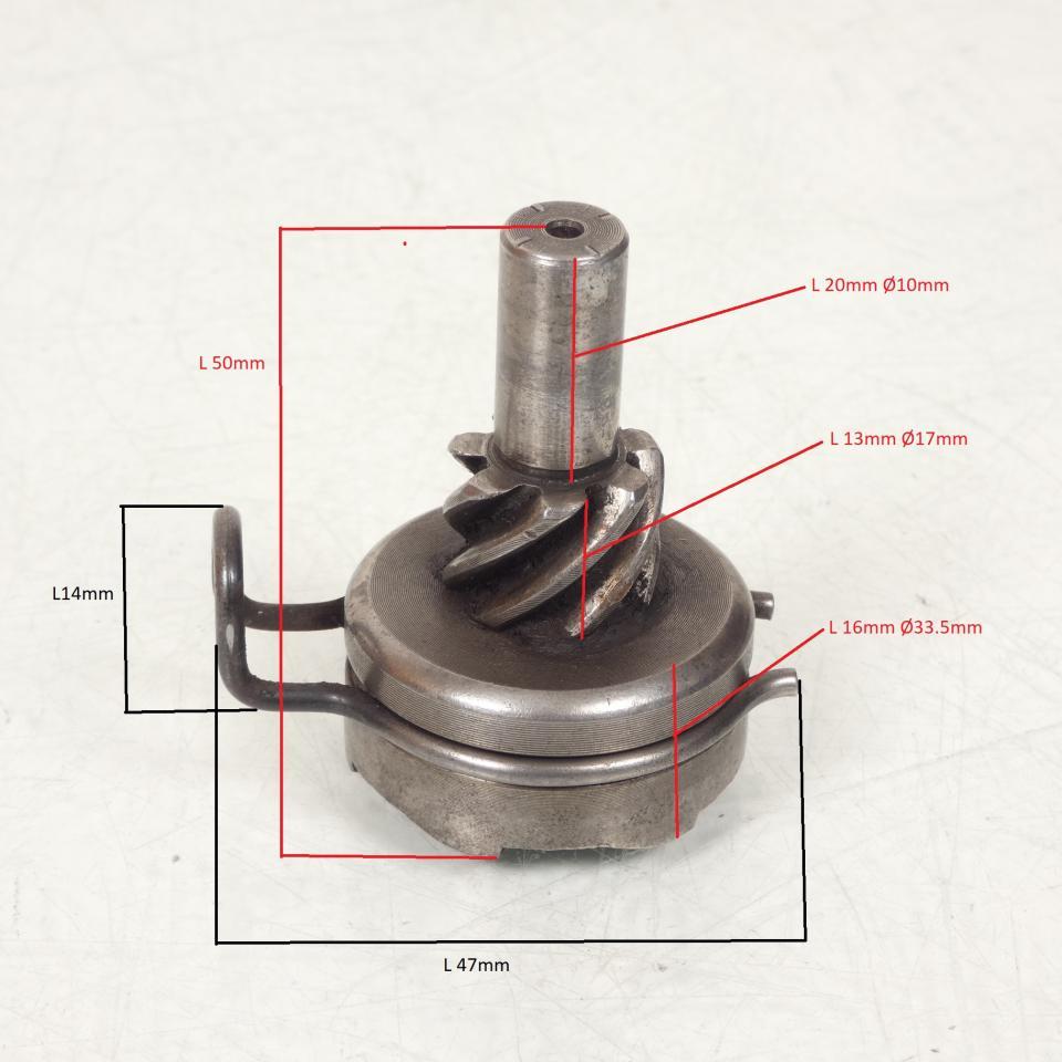 Rocher noix de kick pour scooter Peugeot 50 Kisbee 779642 7 dents 6 dents L50mm