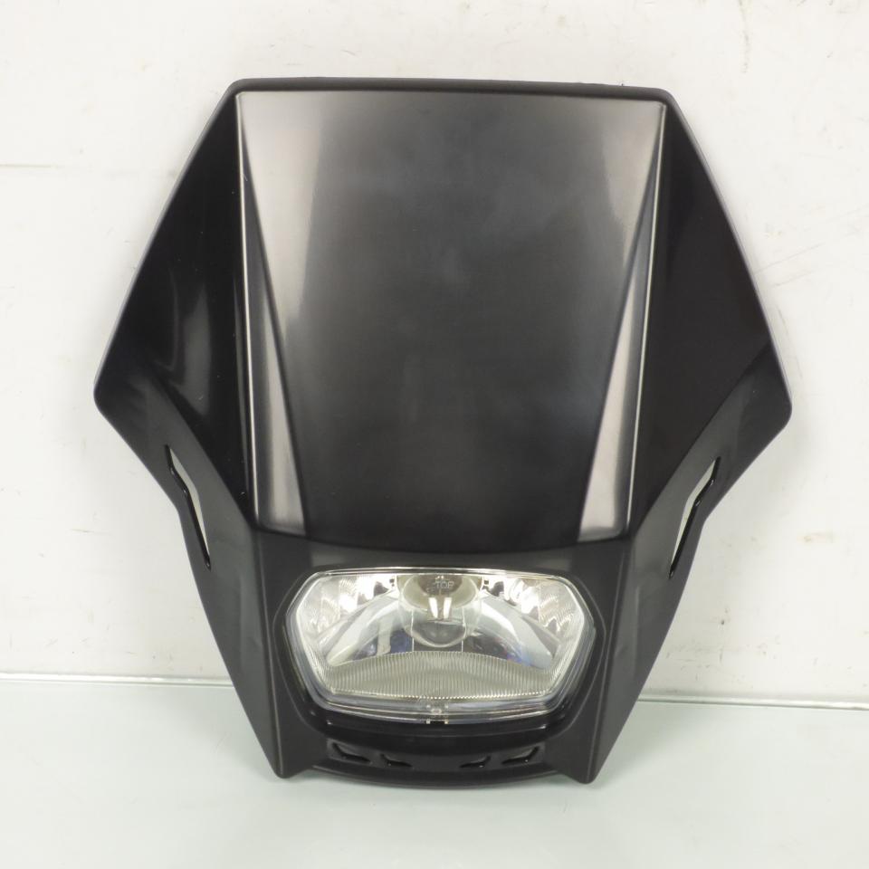 Plaque phare avec optique RTech Matrix noir blanc pour moto enduro R-MASKNR00007