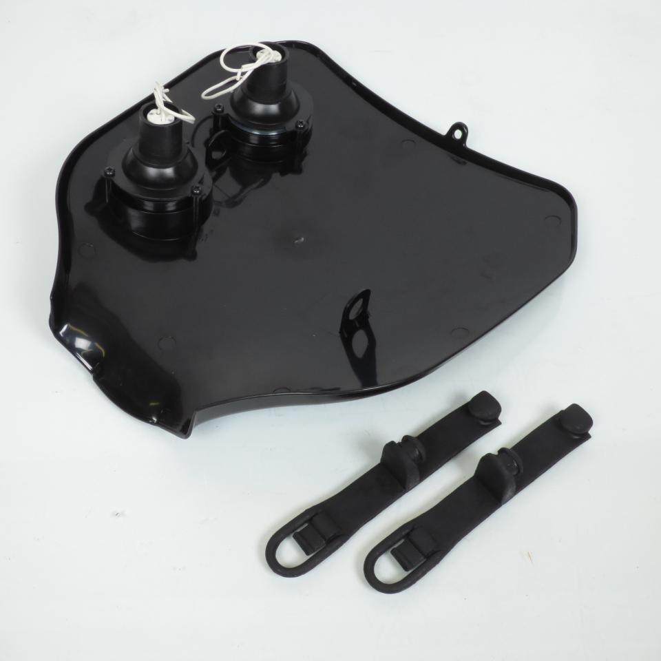 Plaque phare tuning noire Tun'R pour moto 2 optiques halogène vertical Neuf