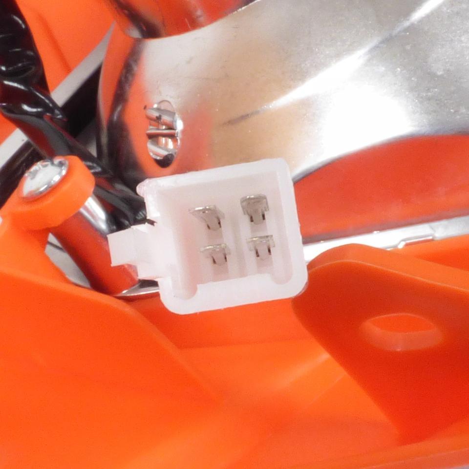 Plaque phare homologué One Felix orange pour moto optique 12V BA20D 35/35W Neuf