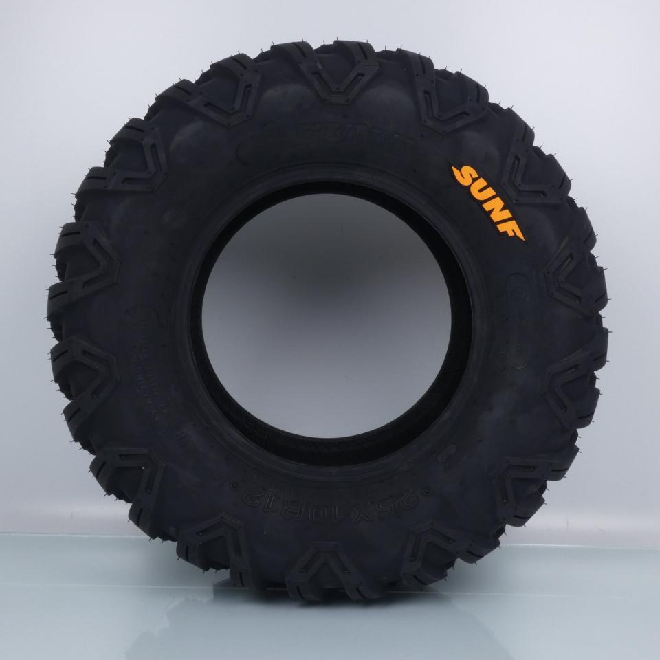 Pneu tubeless 25-10-12 Sun F A043 AT 6 plis 25x10 R 12 63N pour quad SSV Neuf