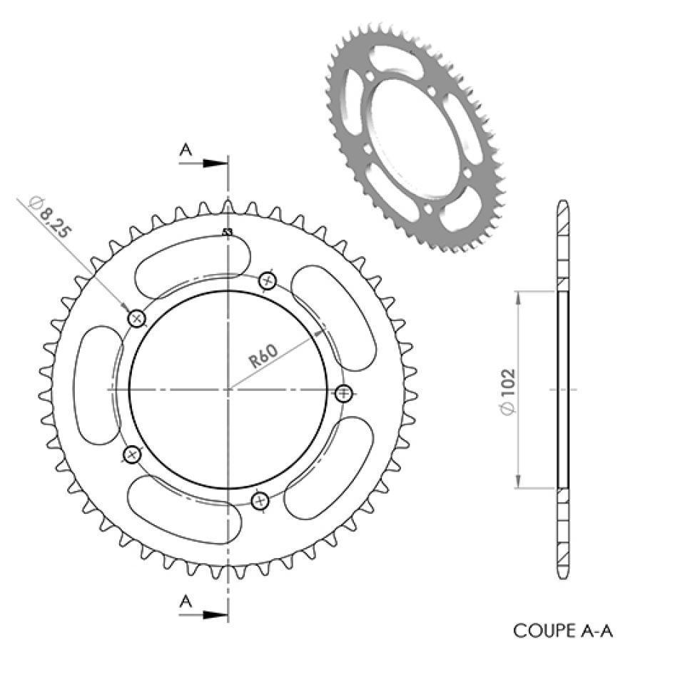 Couronne de transmission Teknix pour Auto Neuf