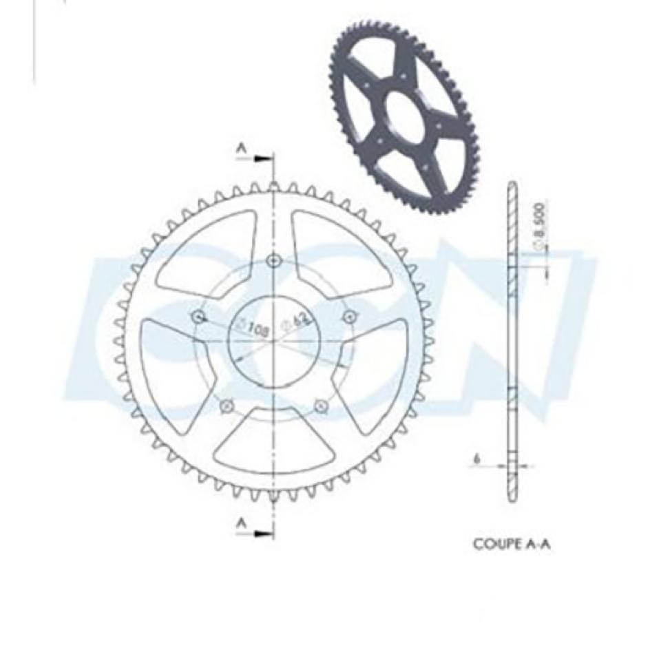 Couronne de transmission Teknix pour Moto Peugeot 50 XR7 Neuf