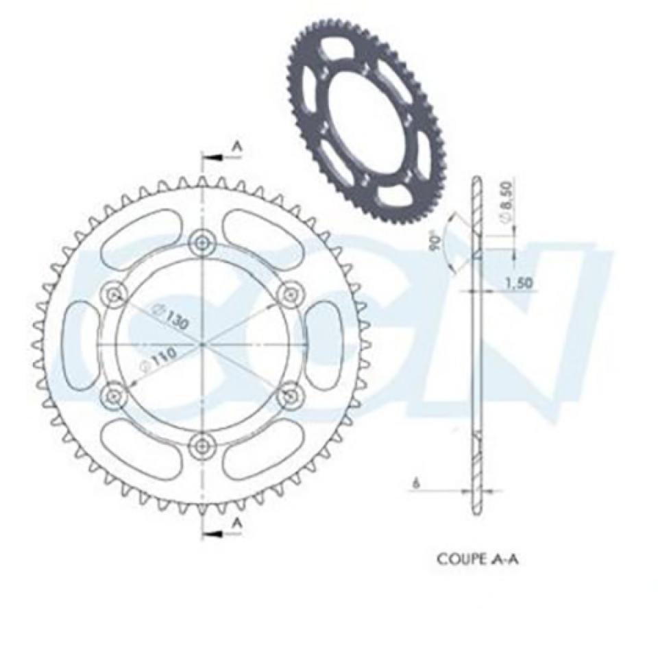 Couronne de transmission Teknix pour Moto CPI 50 SX POWER Neuf