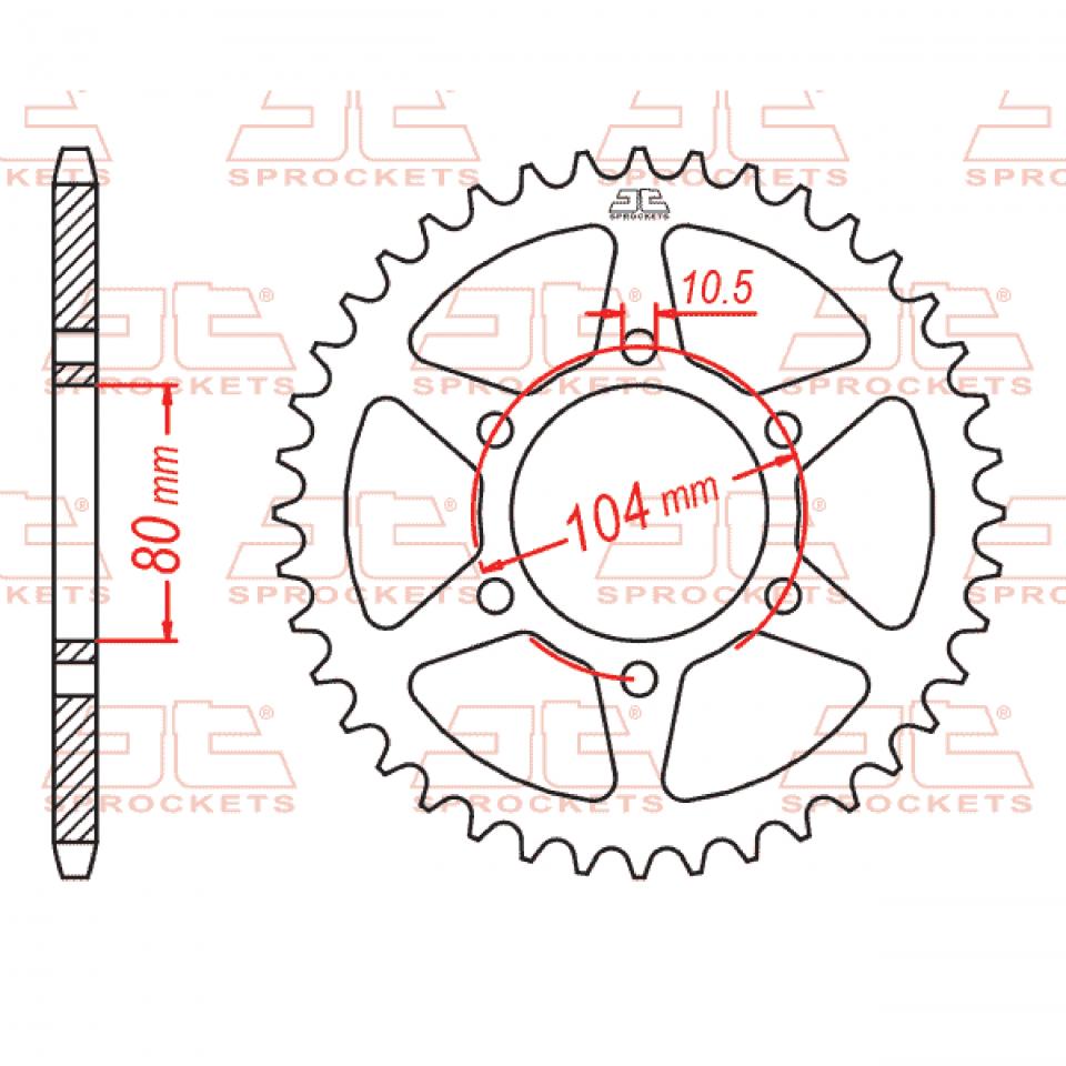 Couronne de transmission JT Sprockets pour Auto Neuf