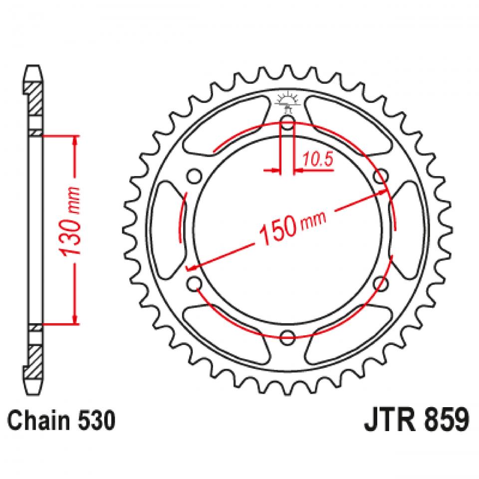 Couronne de transmission JT Sprockets pour Auto Neuf