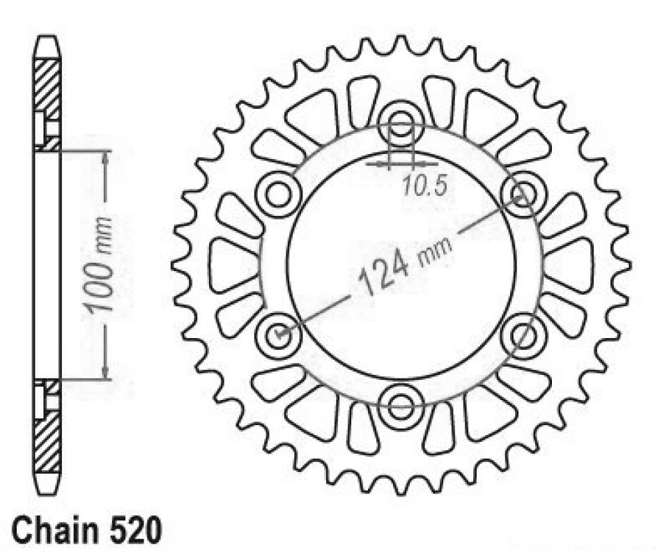 Couronne de transmission Sifam pour Moto Neuf