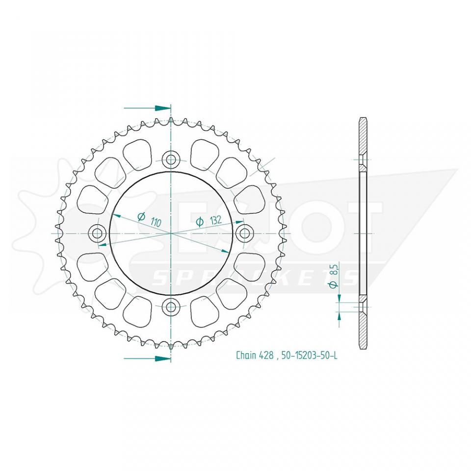 Couronne de transmission Esjot pour Moto Neuf