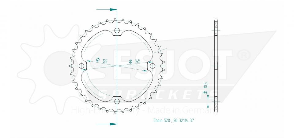 Couronne de transmission Esjot pour Auto Neuf
