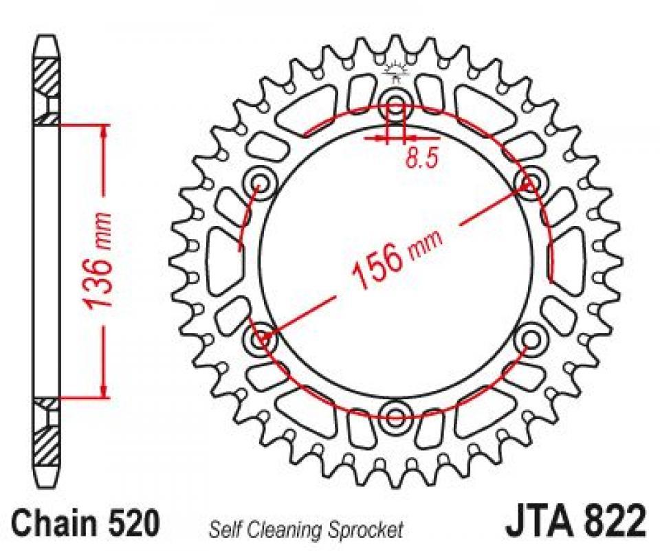 Couronne de transmission Esjot pour Moto Neuf