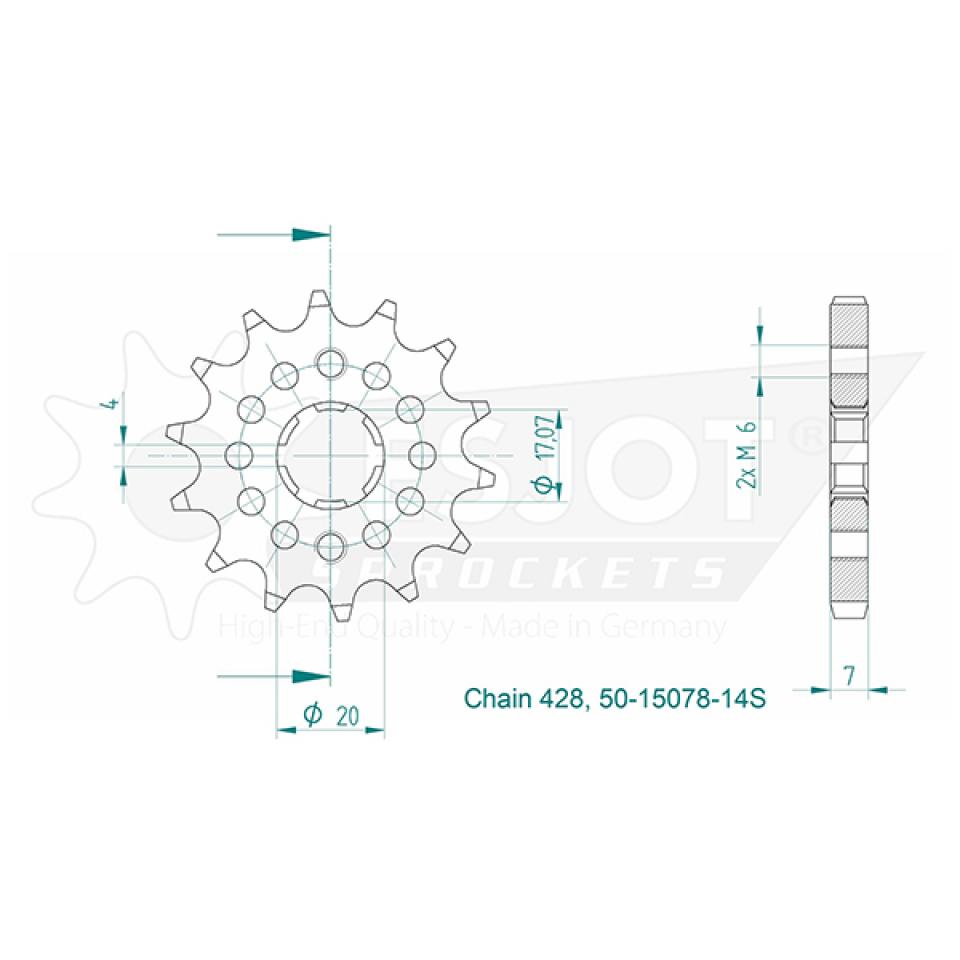 Couronne de transmission Esjot pour Moto Swm 125 RS 2018 à 2020 Neuf