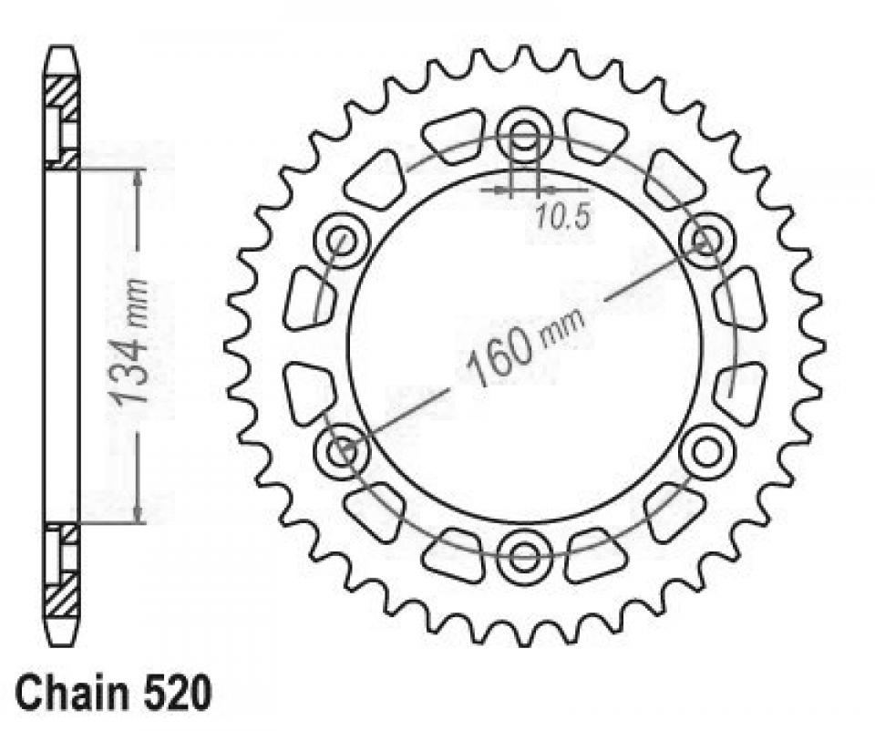 Couronne de transmission Sifam pour Moto Neuf