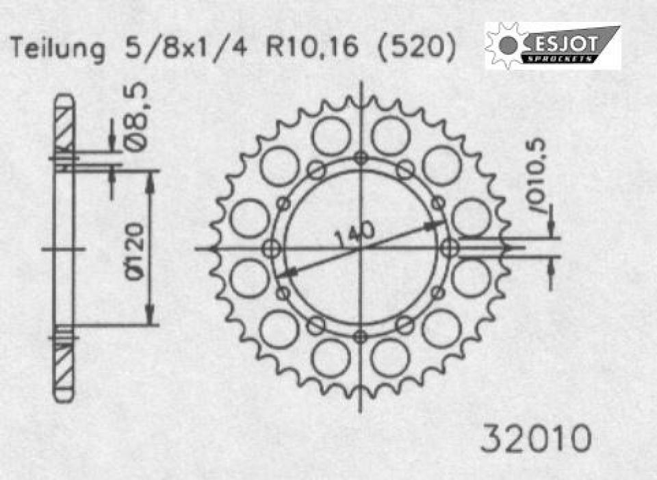 Couronne de transmission Sifam pour Moto Neuf