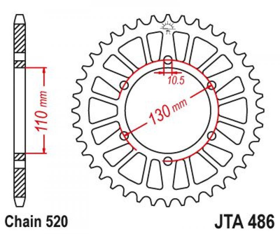 Couronne de transmission Sifam pour Moto Neuf