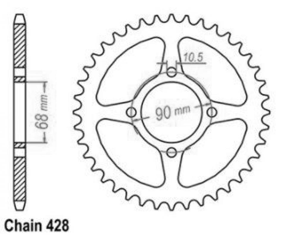 Couronne de transmission Sifam pour Moto Neuf