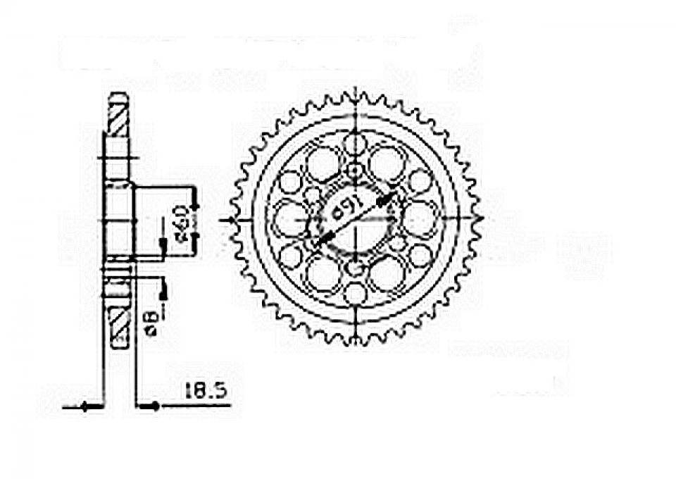 Couronne de transmission Sifam pour Moto Neuf