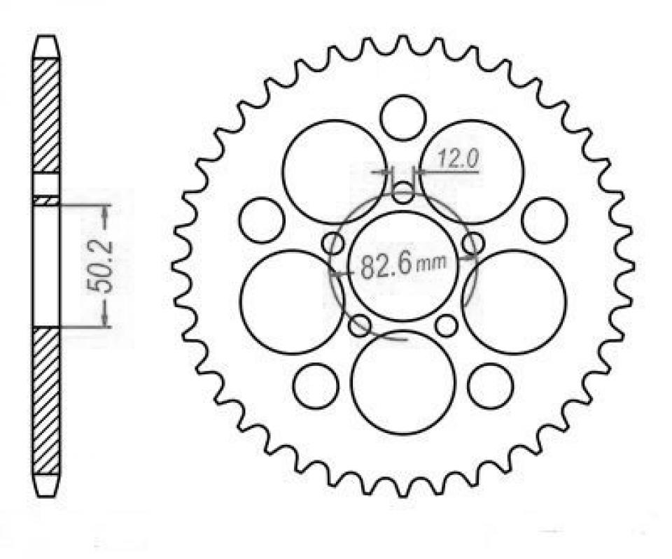 Couronne transmission Sifam pour moto Harley Davidson 883 Sportster 1991 à 1999