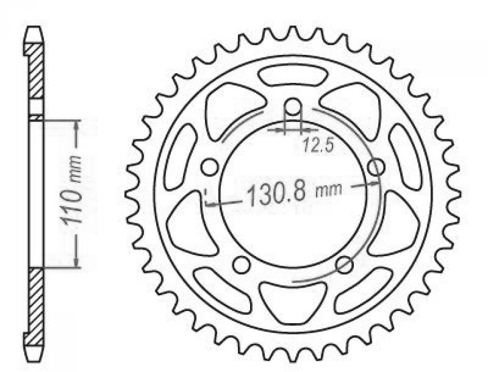 Couronne de transmission Esjot pour moto BMW 1000 S Xr 2015 à 2020 45 dts P525