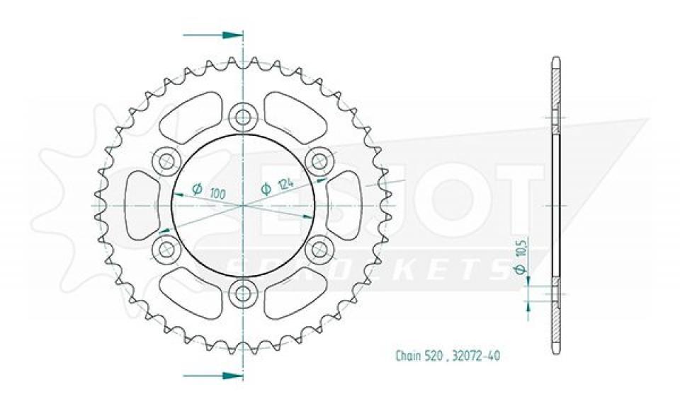 Couronne de transmission Esjot pour Moto Ducati 750 Sport 2001 à 2002 Neuf