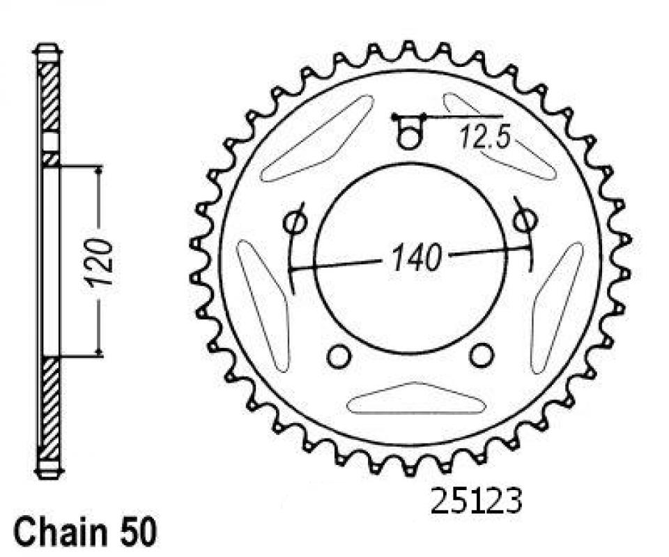 Couronne de transmission Esjot pour Moto Suzuki 1400 GSX 2001 à 2007 41 dents pas 530 Neuf