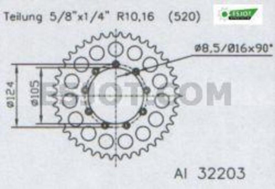 Couronne de transmission Esjot pour Moto Neuf