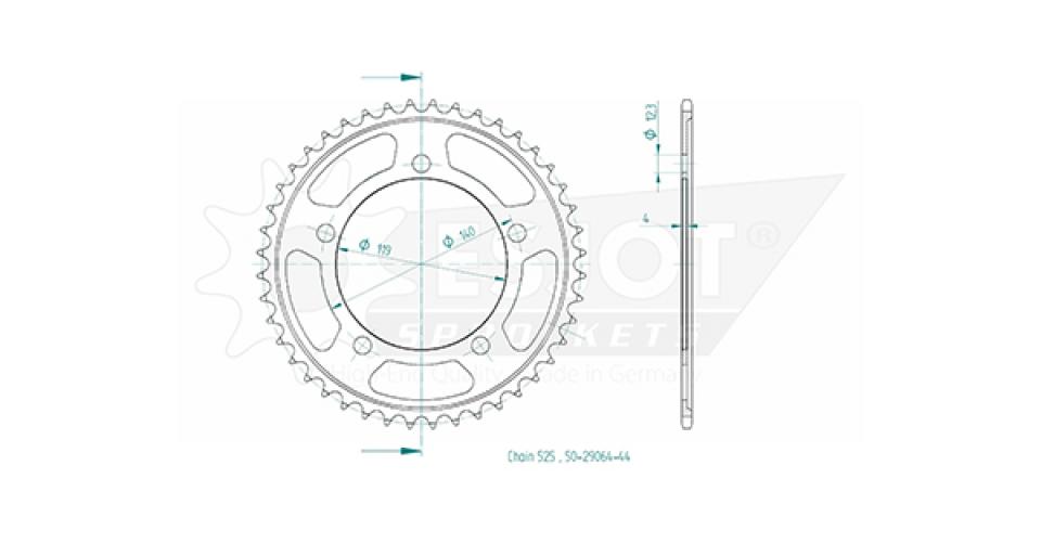 Couronne de transmission Esjot pour Moto BMW 750 F Gs 2017 à 2020 Neuf