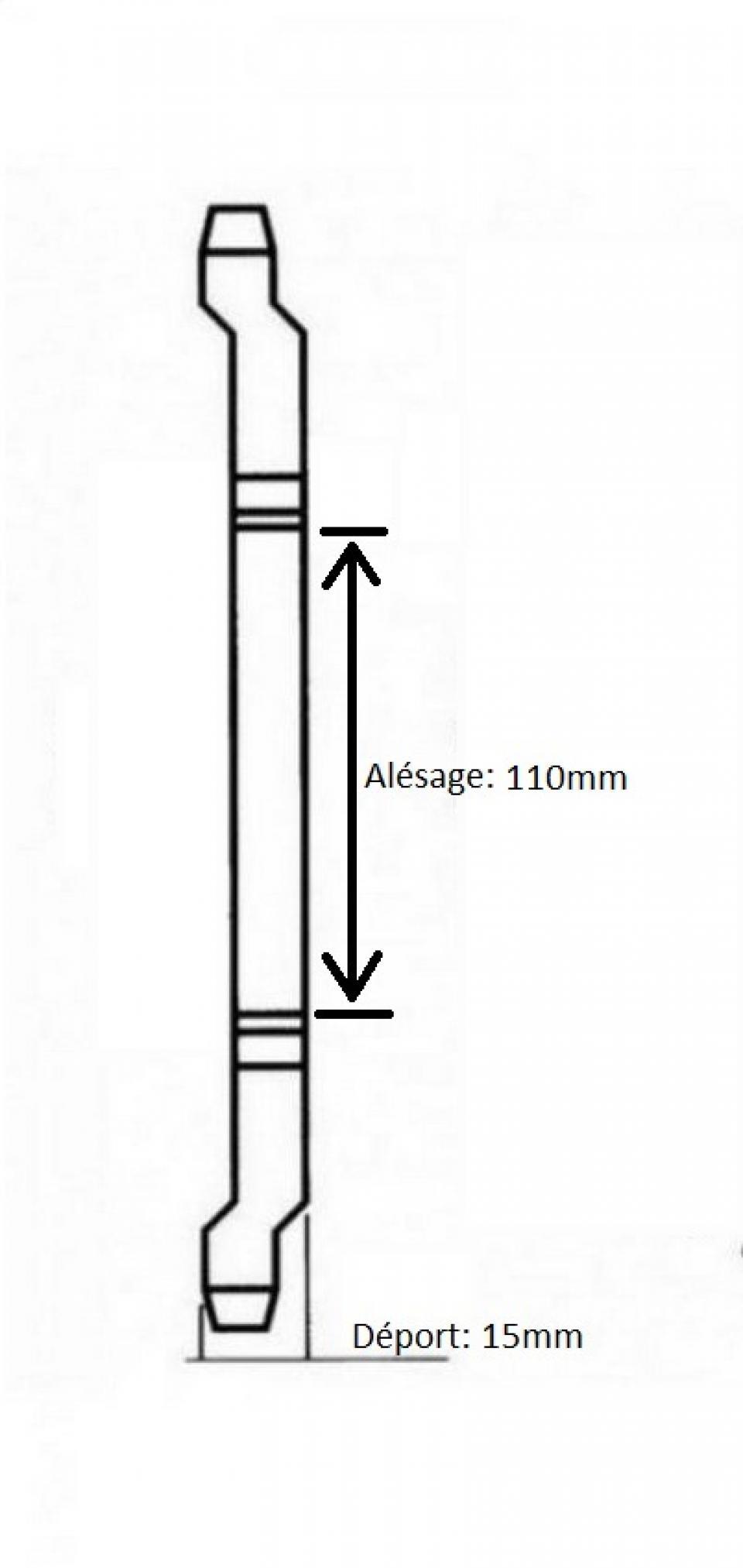 Couronne de transmission 60 dents pas 415 alésage 110mm pour mobylette MBK 88