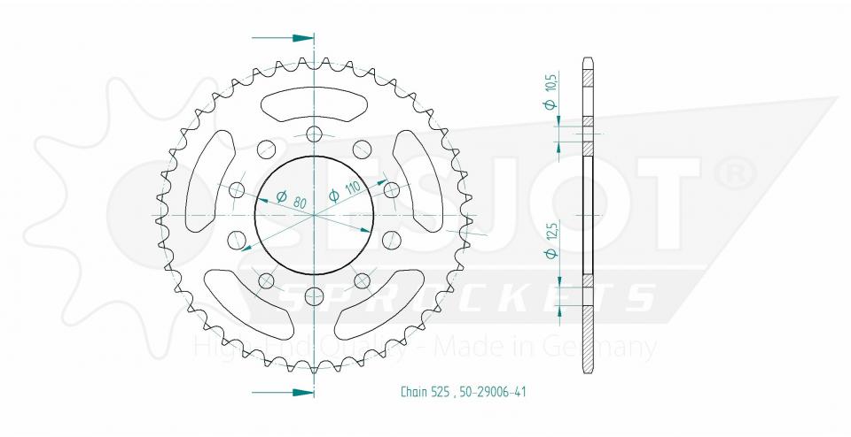 Couronne de transmission Esjot pour Auto Neuf