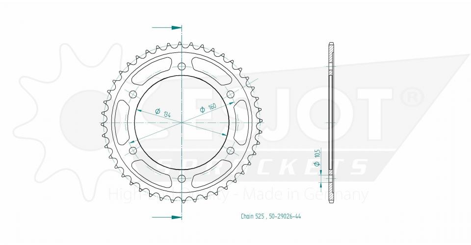 Couronne de transmission Esjot pour Auto Neuf