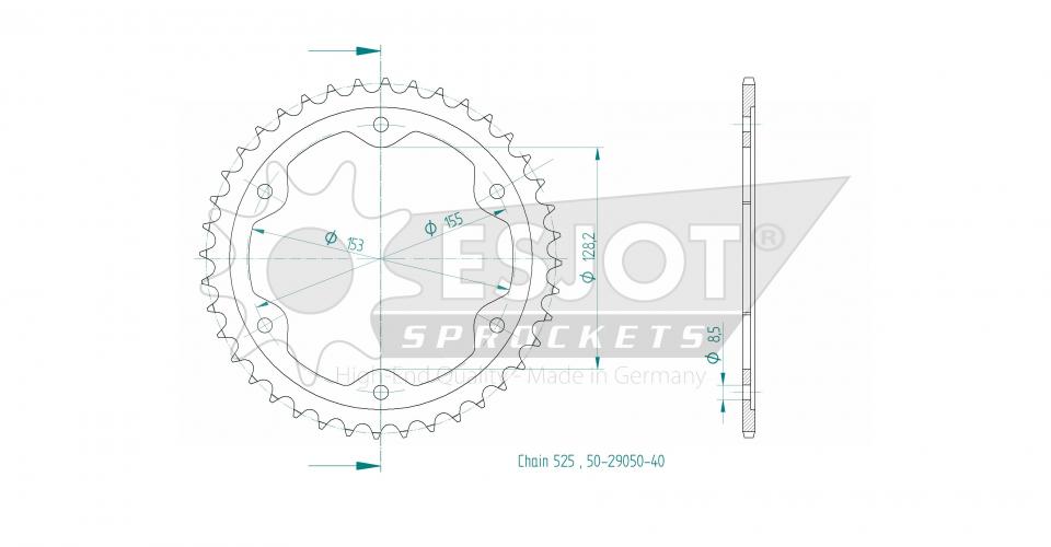 Couronne de transmission Esjot pour Auto Neuf