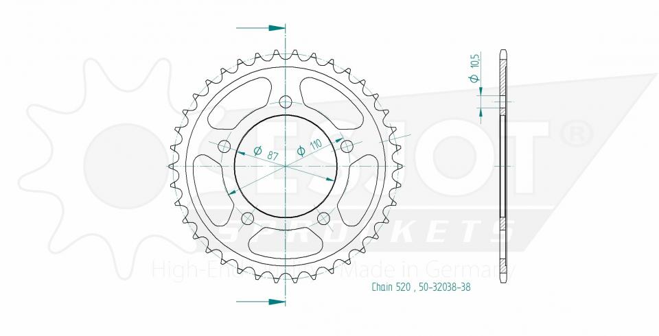 Couronne de transmission Esjot pour Auto Neuf