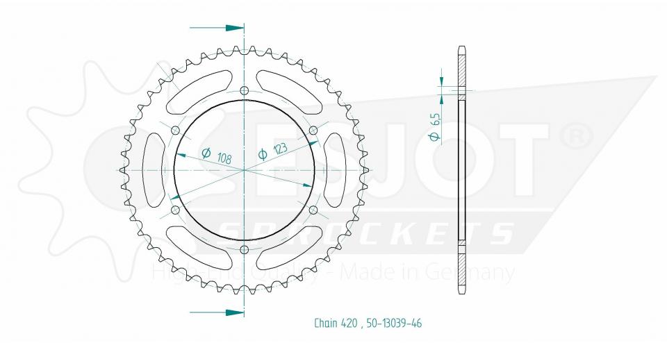 Couronne de transmission Esjot pour Auto Neuf