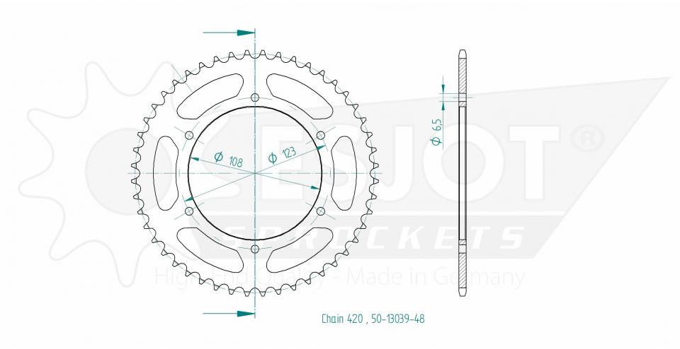 Couronne de transmission Esjot pour Auto Neuf