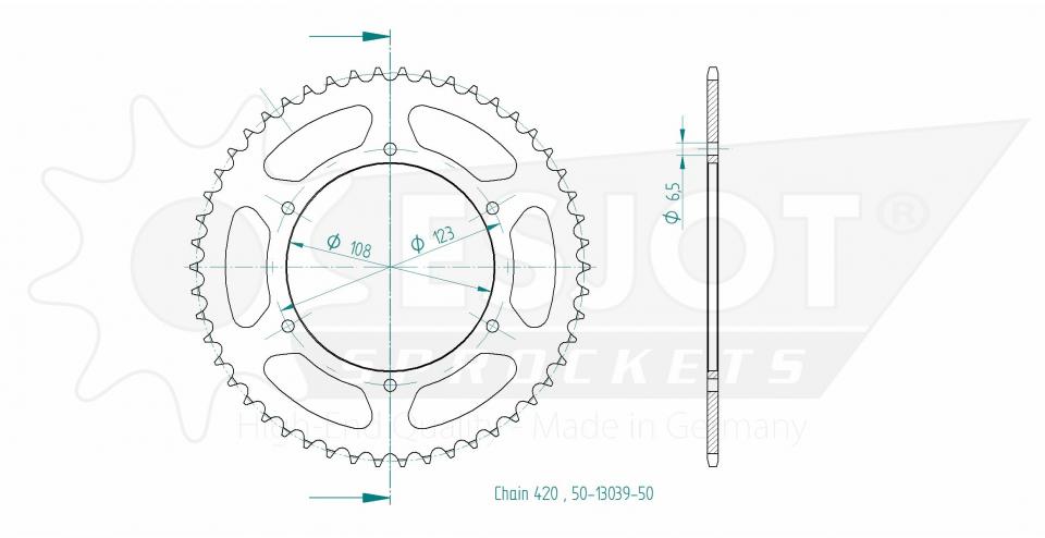 Couronne de transmission Esjot pour Auto Neuf