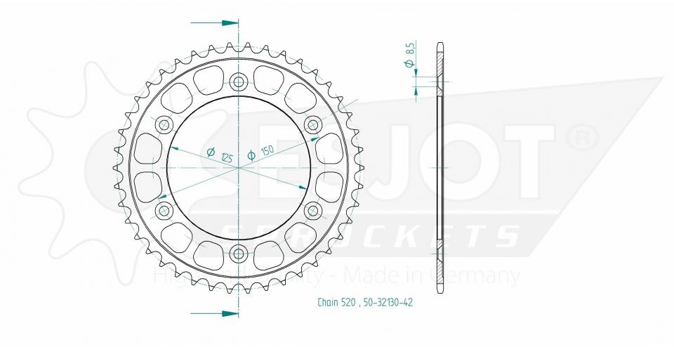 Couronne de transmission Esjot pour Auto Neuf
