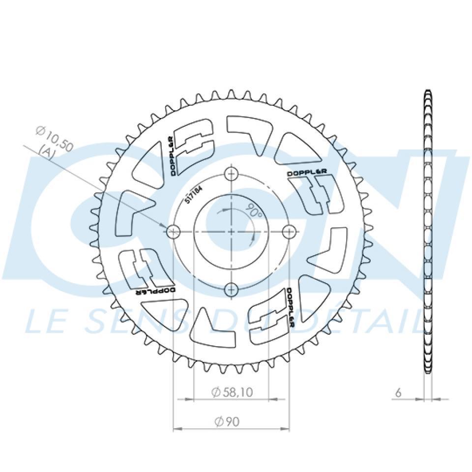 Couronne de transmission DOPPLER ORIGIN pour Auto Neuf