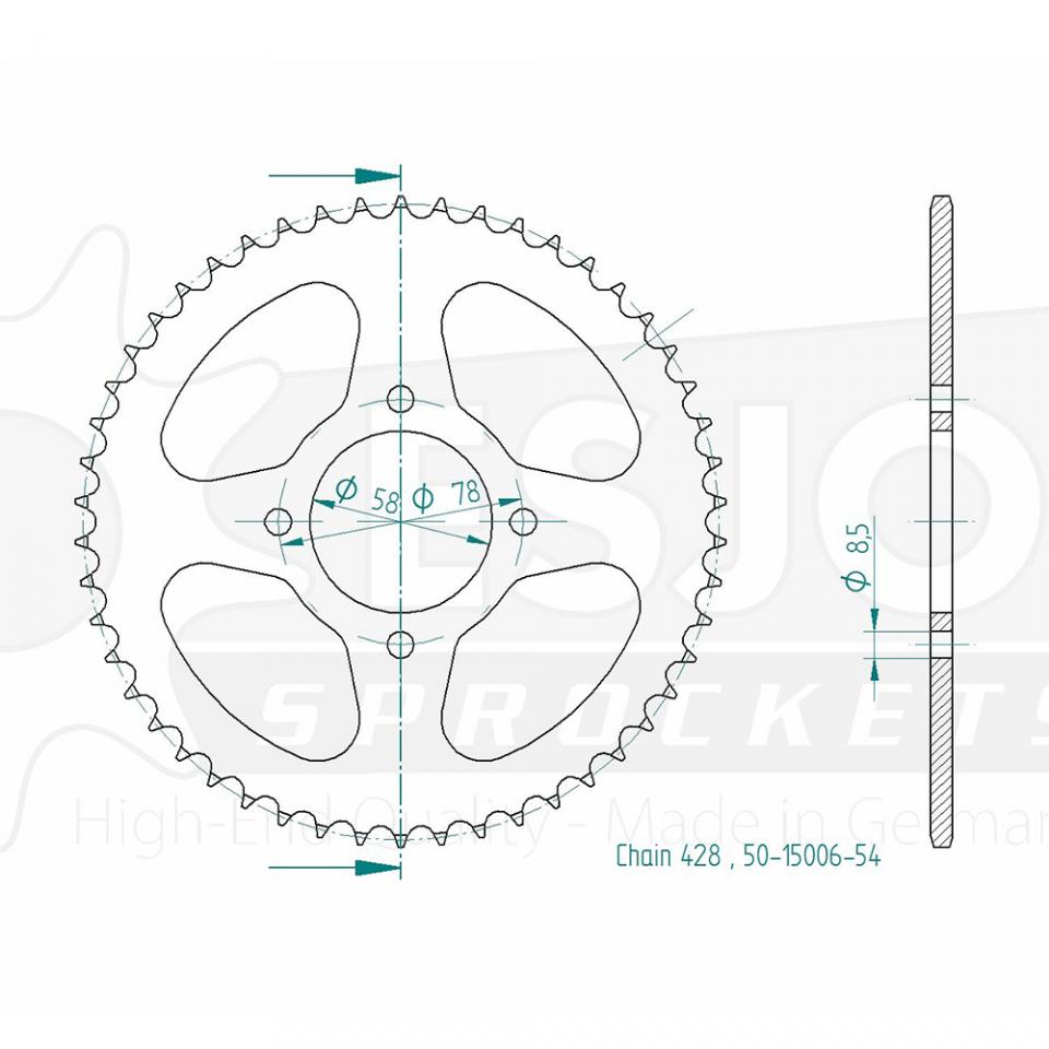 Couronne de transmission Esjot pour Auto Neuf