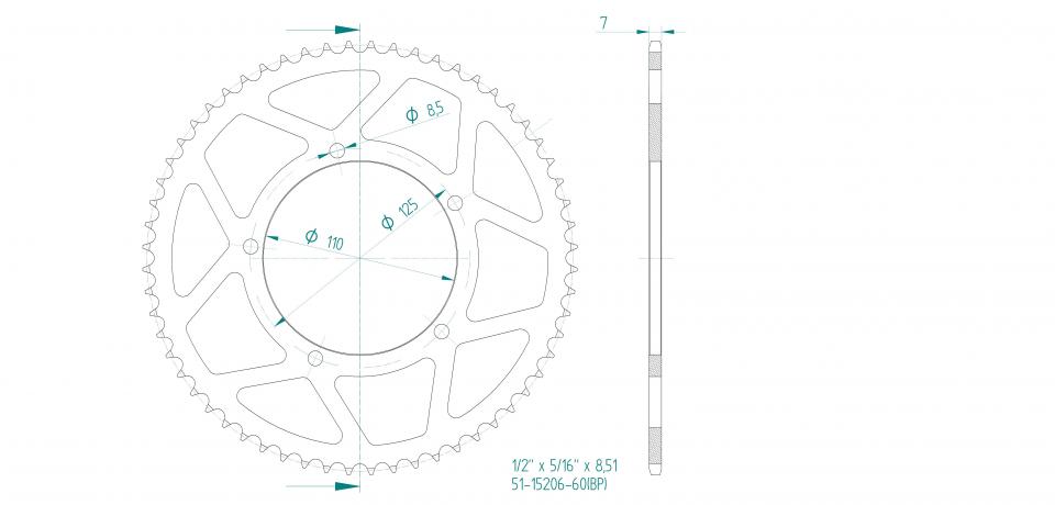 Couronne de transmission Esjot pour Auto Neuf