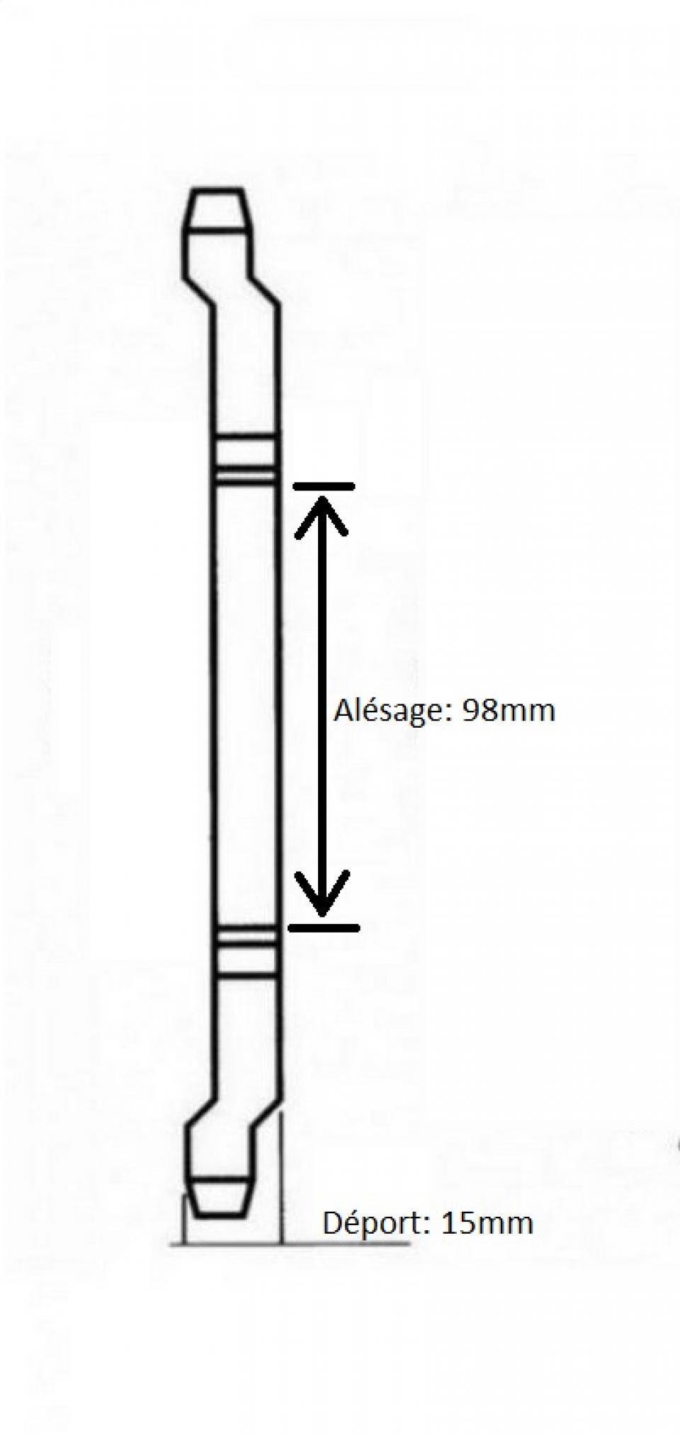 Couronne de transmission 60 dts Pas 415 Ø94mm 10T pour mobylette Peugeot 103