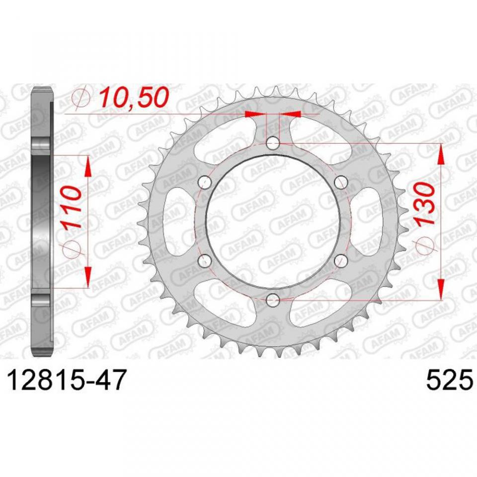 Couronne transmission Afam pour moto Yamaha 700 Tenere Après 2019 47 dents Neuf