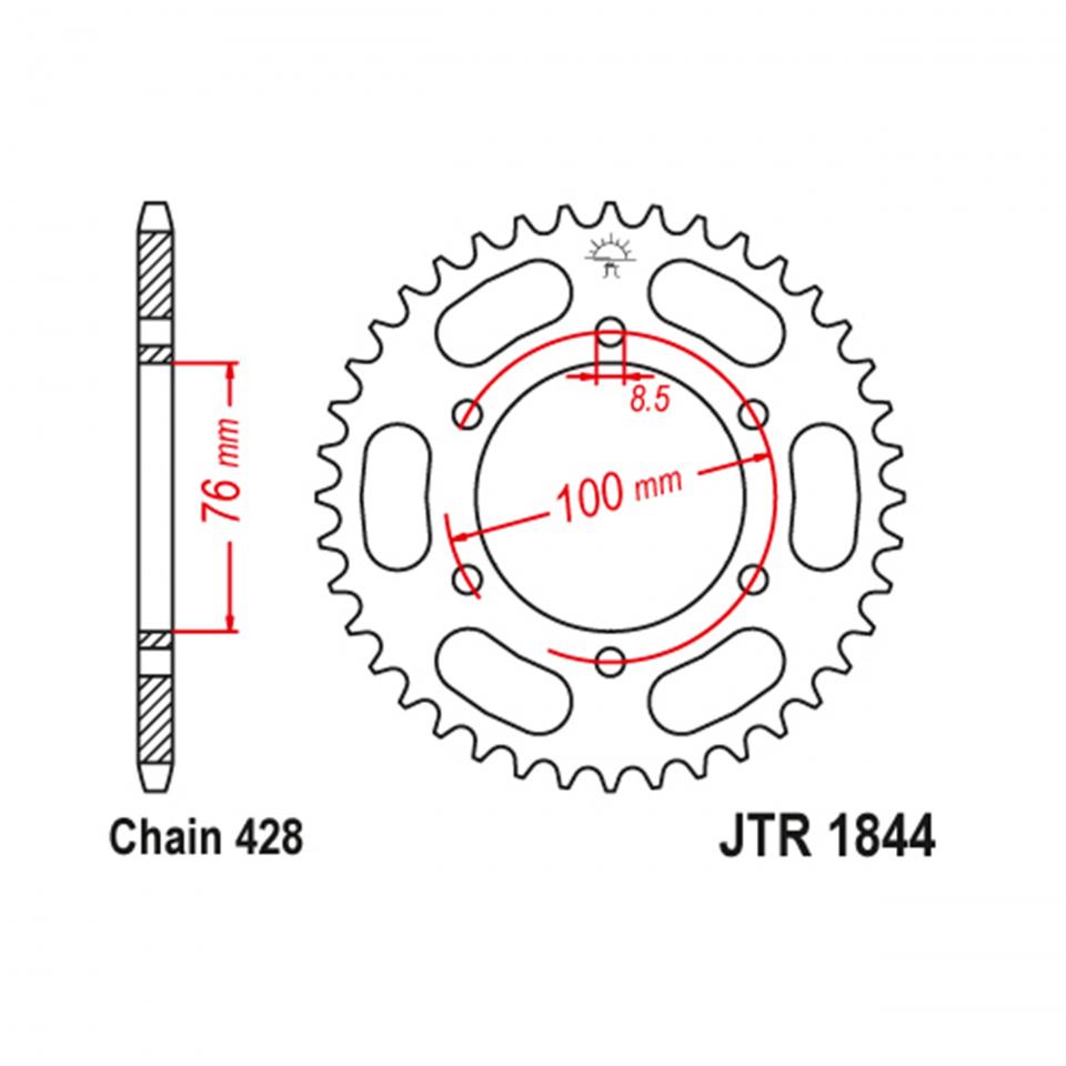 Couronne de transmission JT Sprockets pour Auto Neuf