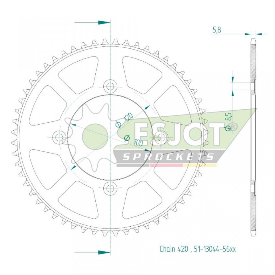 Couronne de transmission Esjot pour Auto Neuf