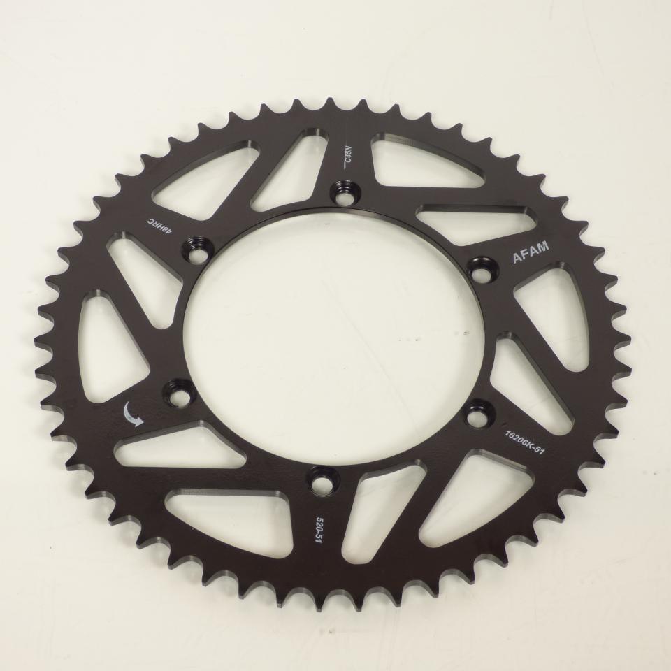 Couronne de transmission Afam 51 dents 520 Ø134mm pour moto Sherco 125 SE 2018
