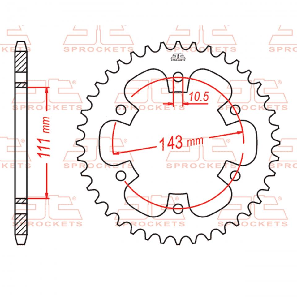 Couronne de transmission JT Sprockets pour Auto Neuf