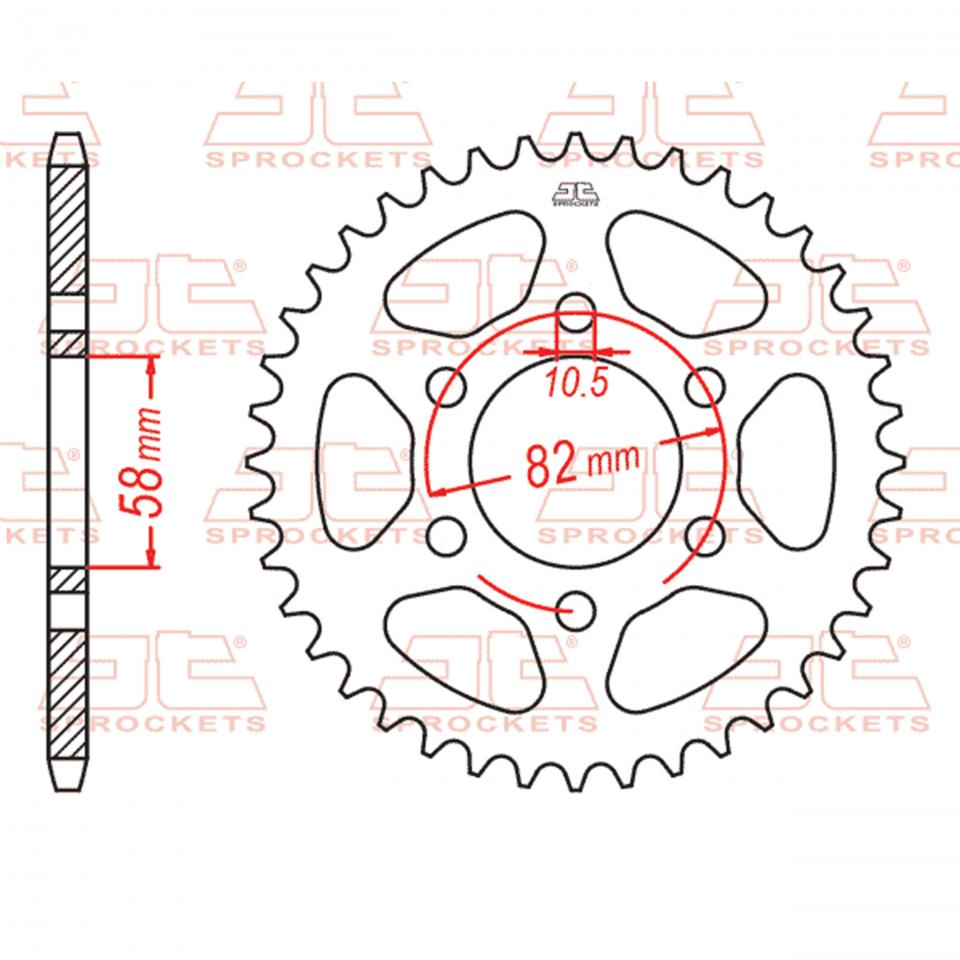 Couronne de transmission JT Sprockets pour Auto Neuf