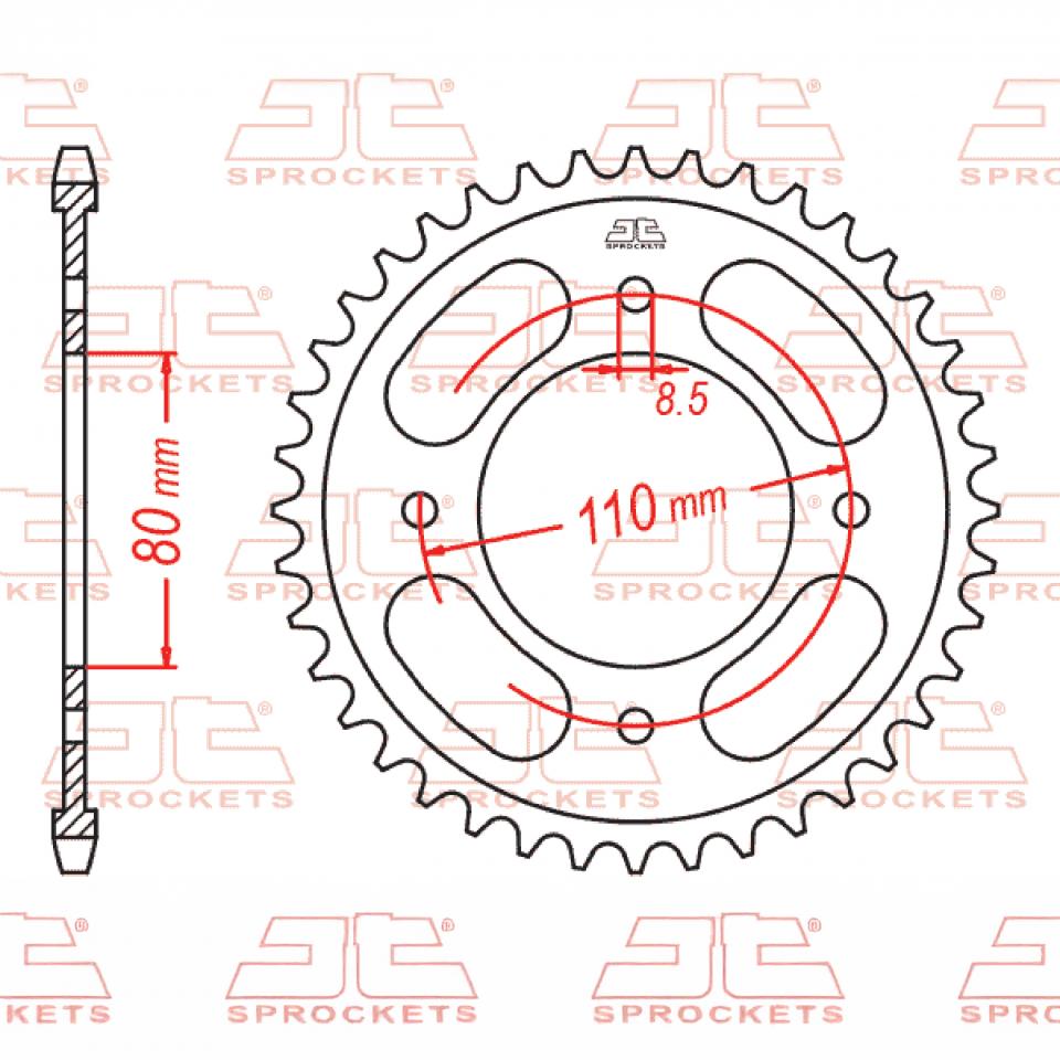 Couronne de transmission JT Sprockets pour Auto Neuf